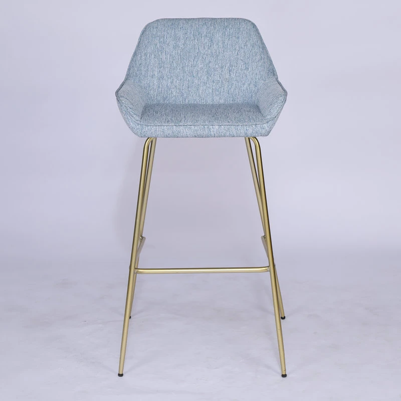 Beige Velvet Bar Stools